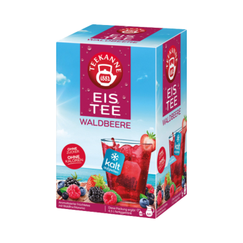 Teekanne Eistee Waldbeere, Teebeutel zum kalt aufgiessen, 1 Beutel fuer ca. 250 ml Wasser, 45g